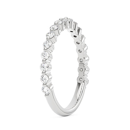 Elegant Half Eternity Wedding Ring - NavianJewelry™