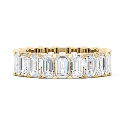 Emerald Cut Full Eternity Moissanite Wedding Band - NavianJewelry™