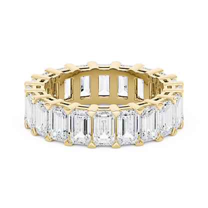 Emerald Cut Full Eternity Moissanite Wedding Band - NavianJewelry™