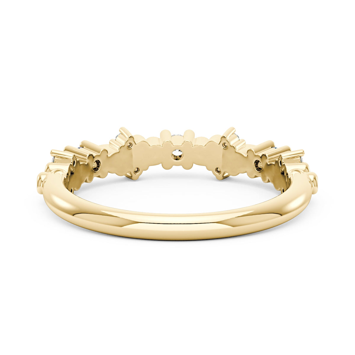 Nature Inspired Vine Moissanite Half Eternity Band - NavianJewelry™