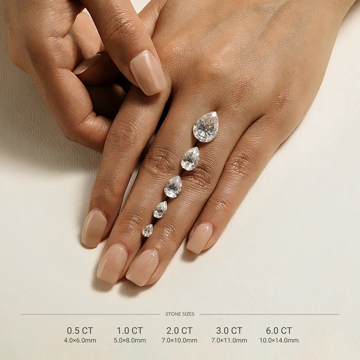 Pear-Shaped Moissanite Bezel Ring - NavianJewelry™