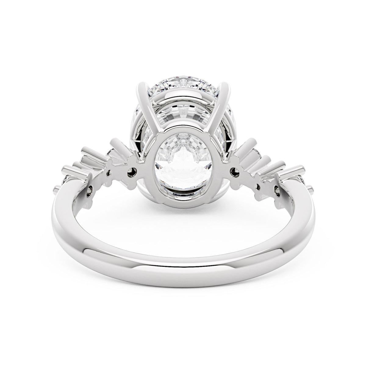 Nature Inspired Oval Cut Moissanite Engagement Ring - NavianJewelry™