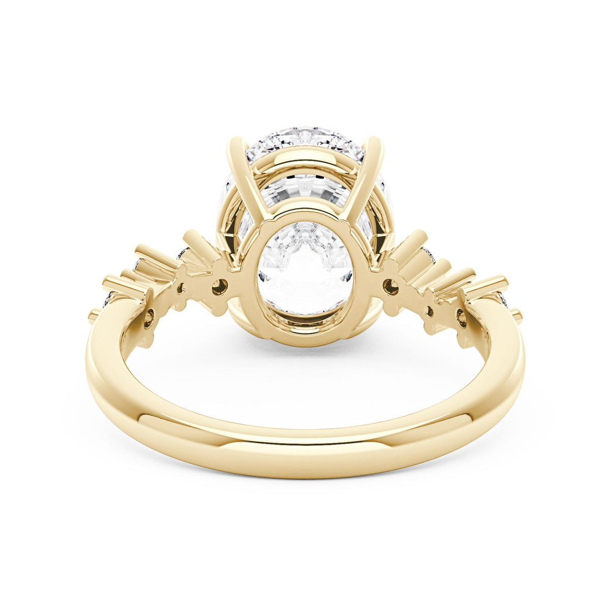 Nature Inspired Oval Cut Moissanite Engagement Ring - NavianJewelry™