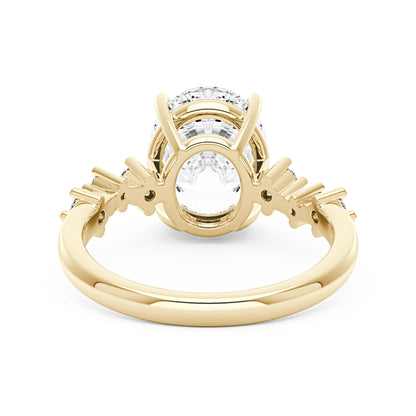 Nature Inspired Oval Cut Moissanite Engagement Ring - NavianJewelry™