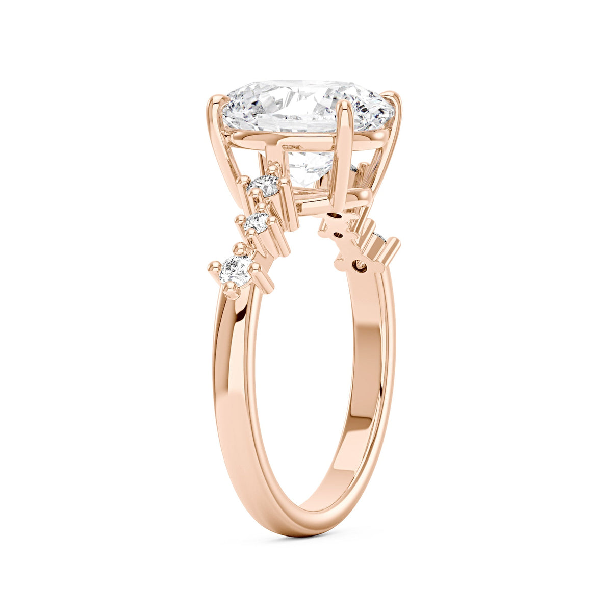 Nature Inspired Oval Cut Moissanite Engagement Ring - NavianJewelry™