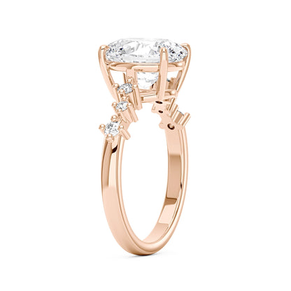 Nature Inspired Oval Cut Moissanite Engagement Ring - NavianJewelry™