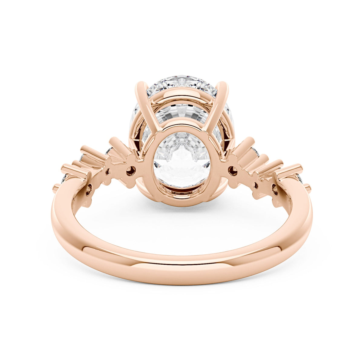 Nature Inspired Oval Cut Moissanite Engagement Ring - NavianJewelry™