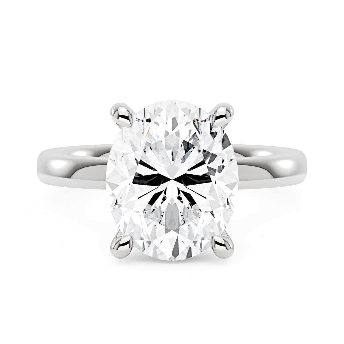 Luminous Oval Cut Moissanite Solitaire Ring - NavianJewelry™