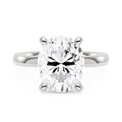 Luminous Oval Cut Moissanite Solitaire Ring - NavianJewelry™