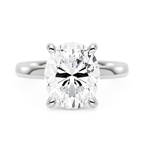 Luminous Oval Cut Moissanite Solitaire Ring - NavianJewelry™