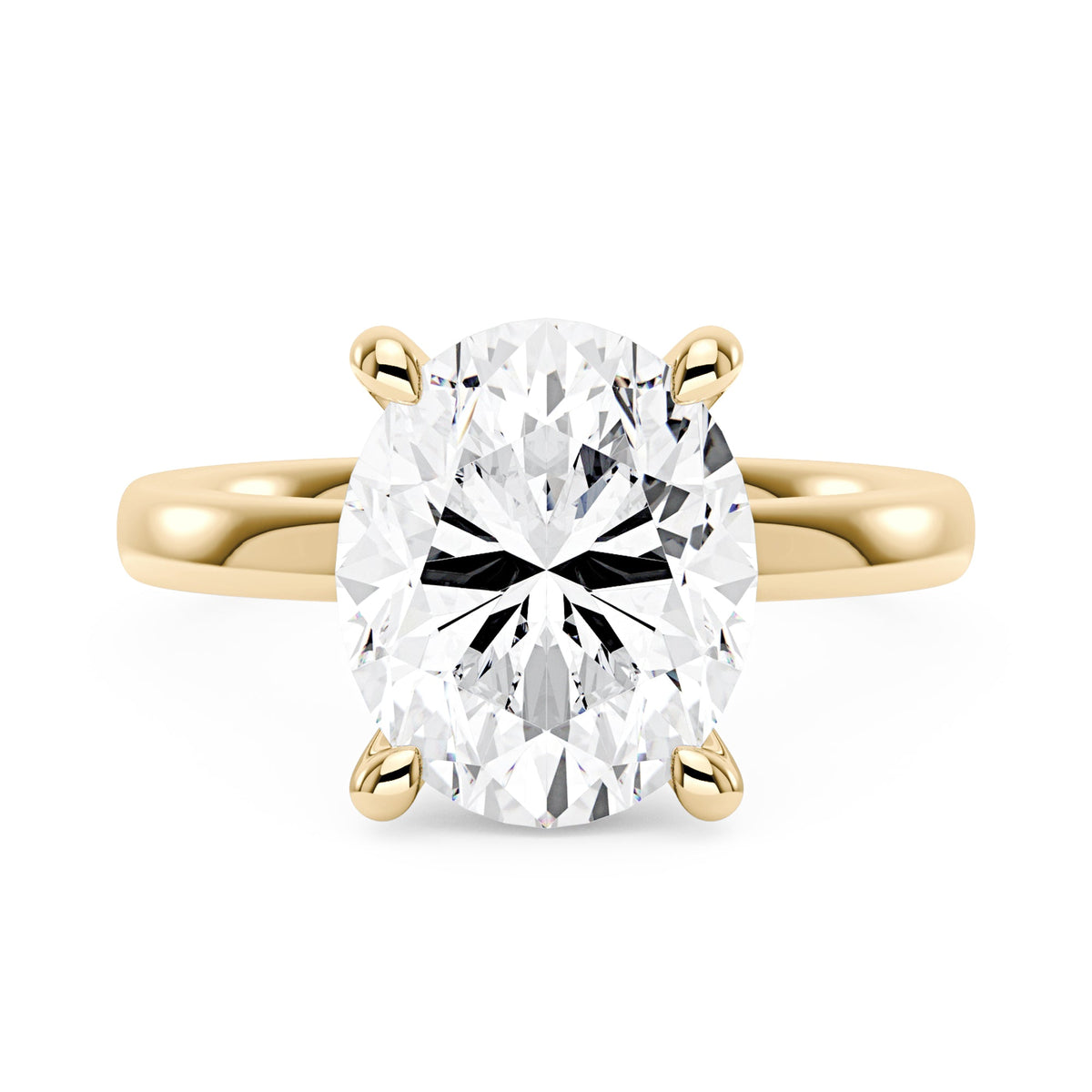 Luminous Oval Cut Moissanite Solitaire Ring - NavianJewelry™