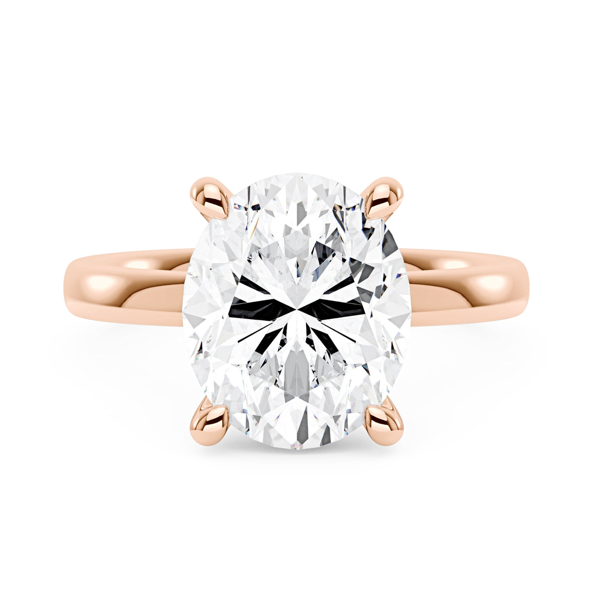 Luminous Oval Cut Moissanite Solitaire Ring - NavianJewelry™