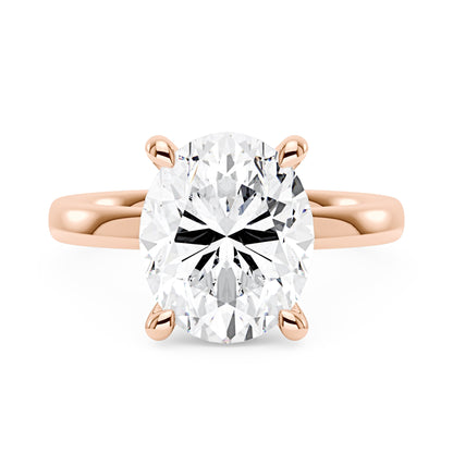 Luminous Oval Cut Moissanite Solitaire Ring - NavianJewelry™