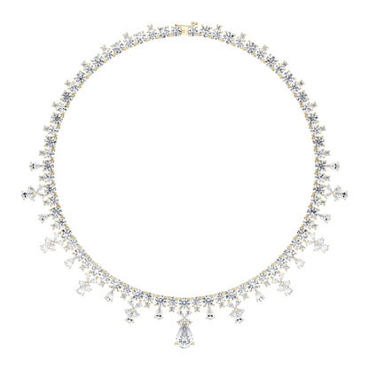 Luxury Floral Moissanite Bridal Necklace - NavianJewelry™