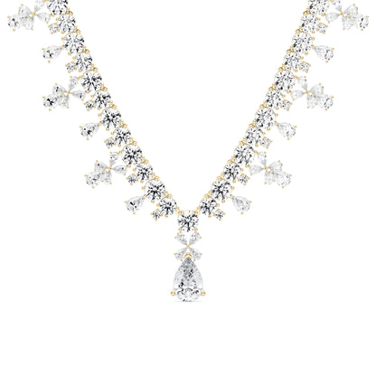 Luxury Floral Moissanite Bridal Necklace - NavianJewelry™
