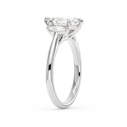 Marquise Moissanite Three Stone Ring - NavianJewelry™