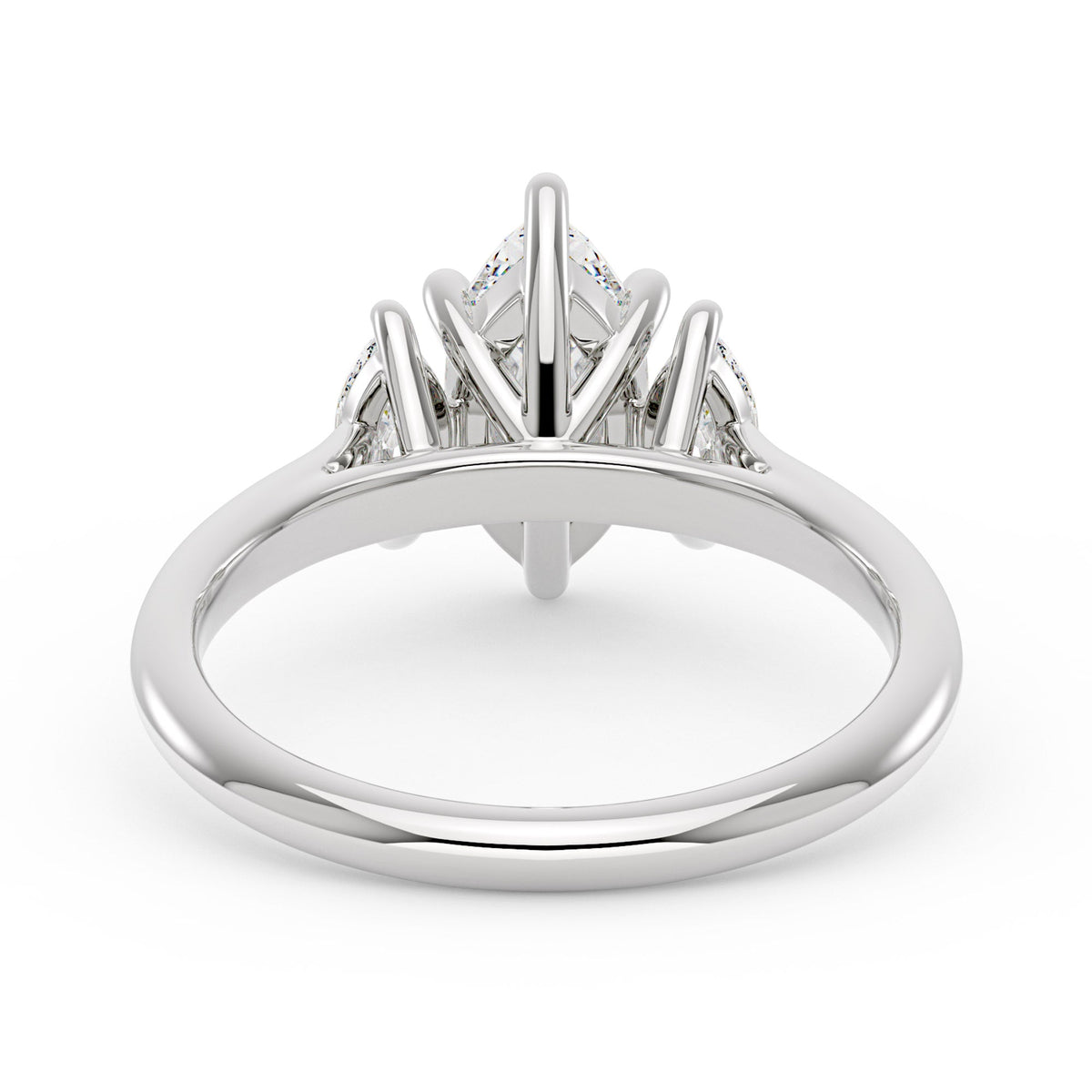 Marquise Moissanite Three Stone Ring - NavianJewelry™