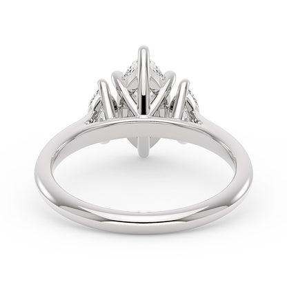 Marquise Moissanite Three Stone Ring - NavianJewelry™