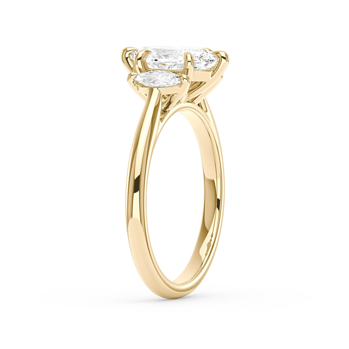 Marquise Moissanite Three Stone Ring - NavianJewelry™