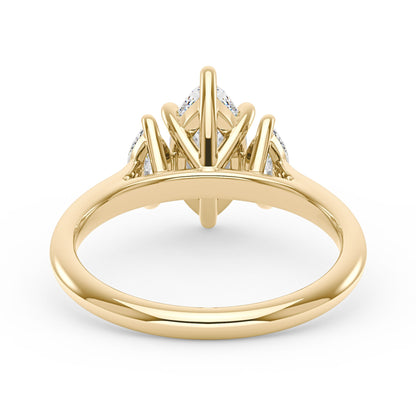 Marquise Moissanite Three Stone Ring - NavianJewelry™