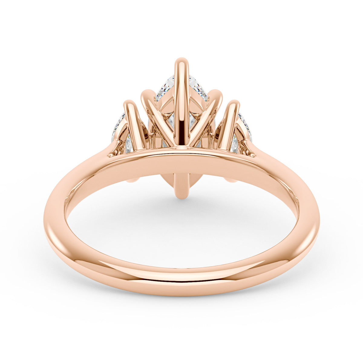 Marquise Moissanite Three Stone Ring - NavianJewelry™