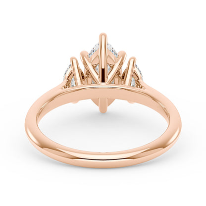 Marquise Moissanite Three Stone Ring - NavianJewelry™