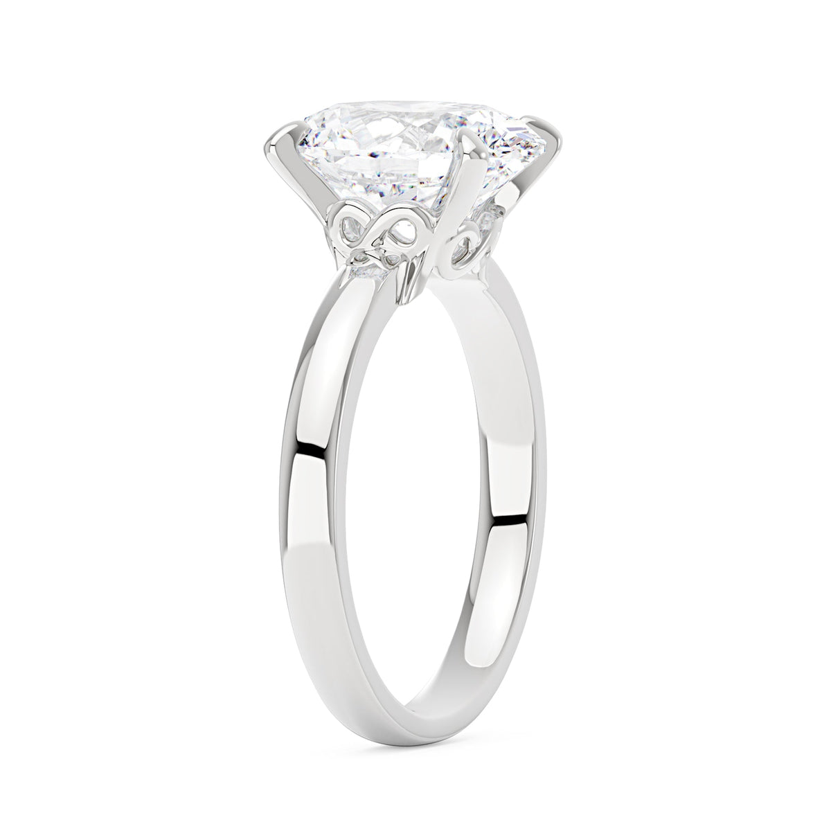 Modern Solitaire Ring with Oval Cut Moissanite - NavianJewelry™