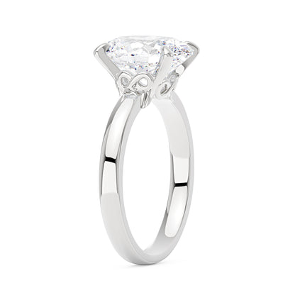 Modern Solitaire Ring with Oval Cut Moissanite - NavianJewelry™