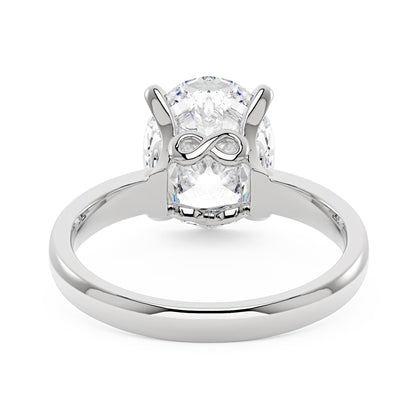 Modern Solitaire Ring with Oval Cut Moissanite - NavianJewelry™