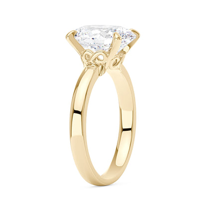 Modern Solitaire Ring with Oval Cut Moissanite - NavianJewelry™