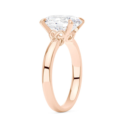 Modern Solitaire Ring with Oval Cut Moissanite - NavianJewelry™