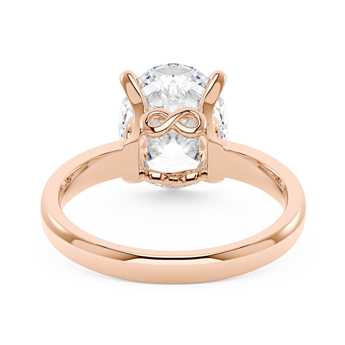 Modern Solitaire Ring with Oval Cut Moissanite - NavianJewelry™