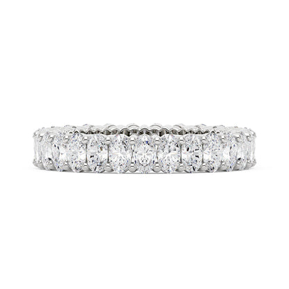 Oval Moissanite Full Eternity Wedding Band - NavianJewelry™