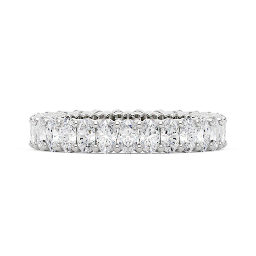 Oval Moissanite Full Eternity Wedding Band - NavianJewelry™