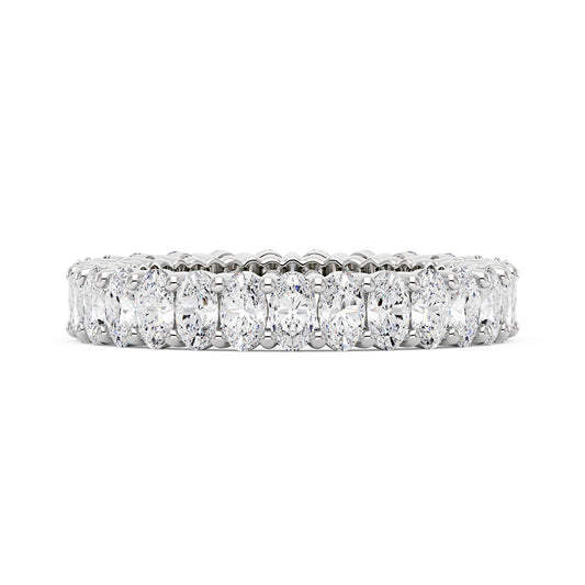 Oval Moissanite Full Eternity Wedding Band - NavianJewelry™