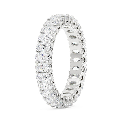 Oval Moissanite Full Eternity Wedding Band - NavianJewelry™
