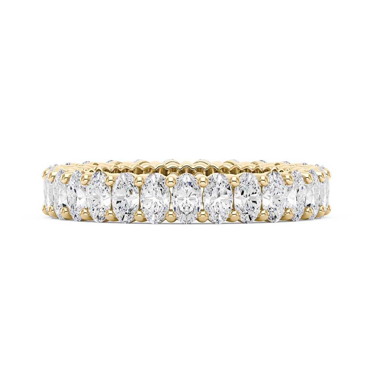 Oval Moissanite Full Eternity Wedding Band - NavianJewelry™