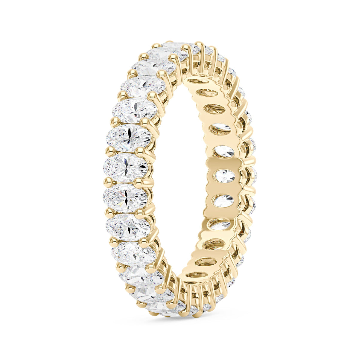 Oval Moissanite Full Eternity Wedding Band - NavianJewelry™