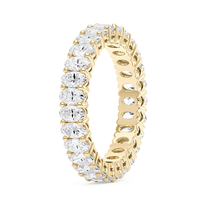 Oval Moissanite Full Eternity Wedding Band - NavianJewelry™