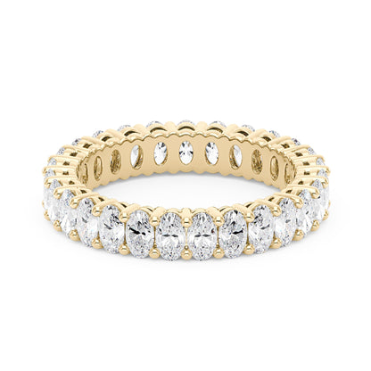 Oval Moissanite Full Eternity Wedding Band - NavianJewelry™