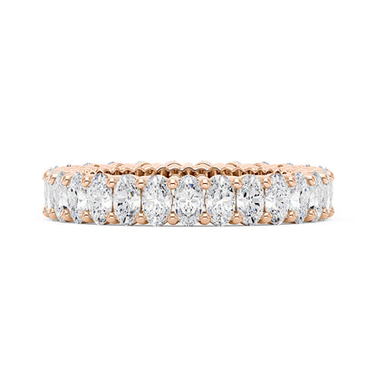 Oval Moissanite Full Eternity Wedding Band - NavianJewelry™