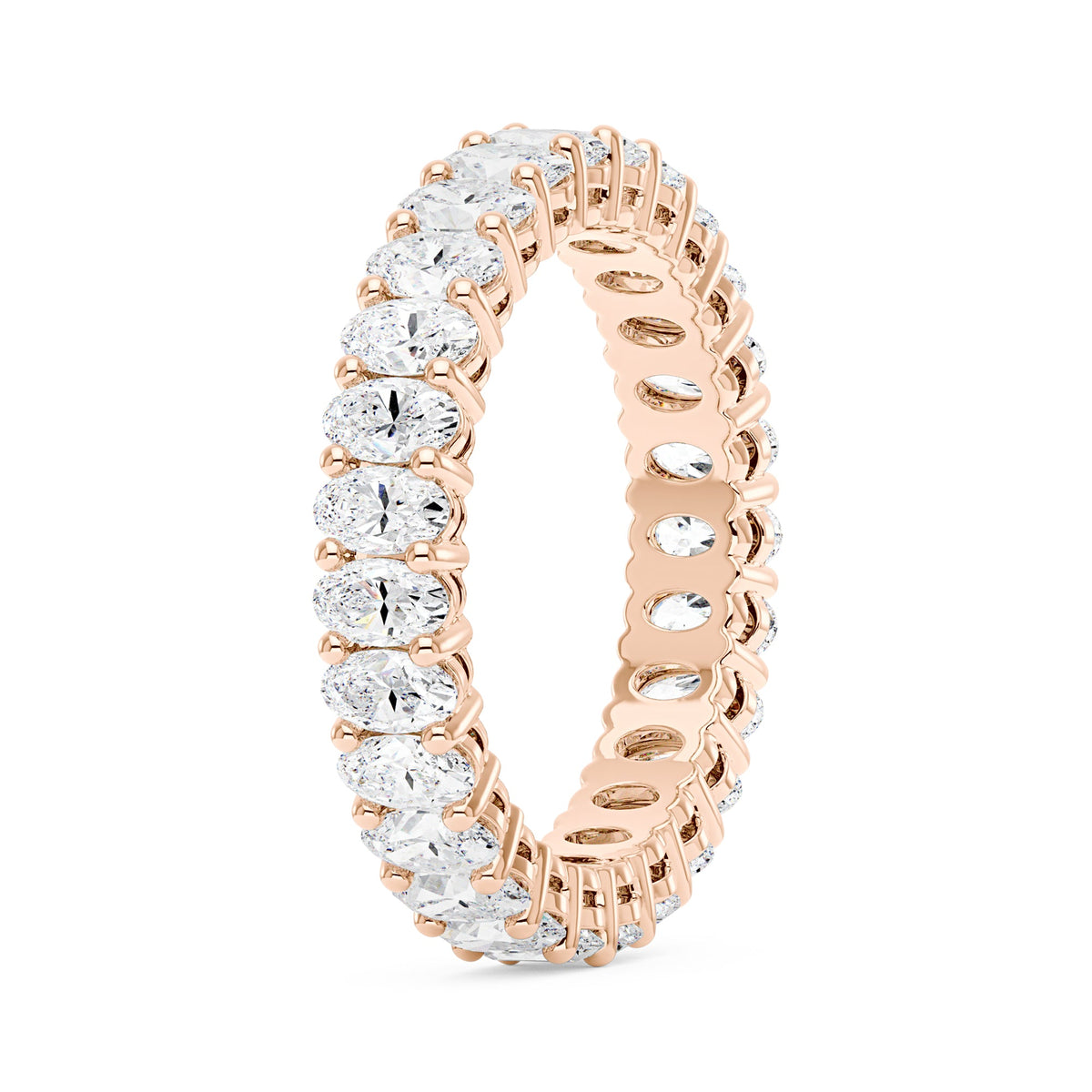 Oval Moissanite Full Eternity Wedding Band - NavianJewelry™