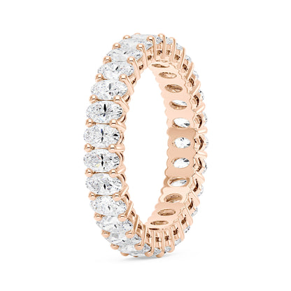 Oval Moissanite Full Eternity Wedding Band - NavianJewelry™