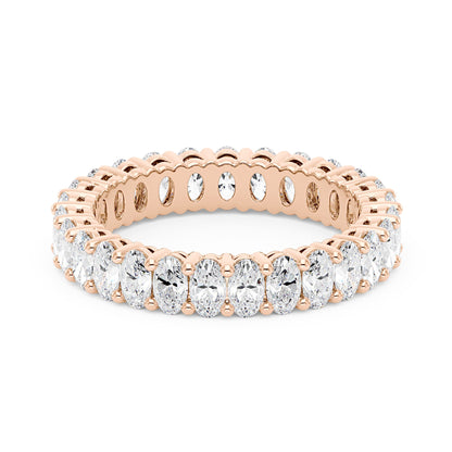 Oval Moissanite Full Eternity Wedding Band - NavianJewelry™