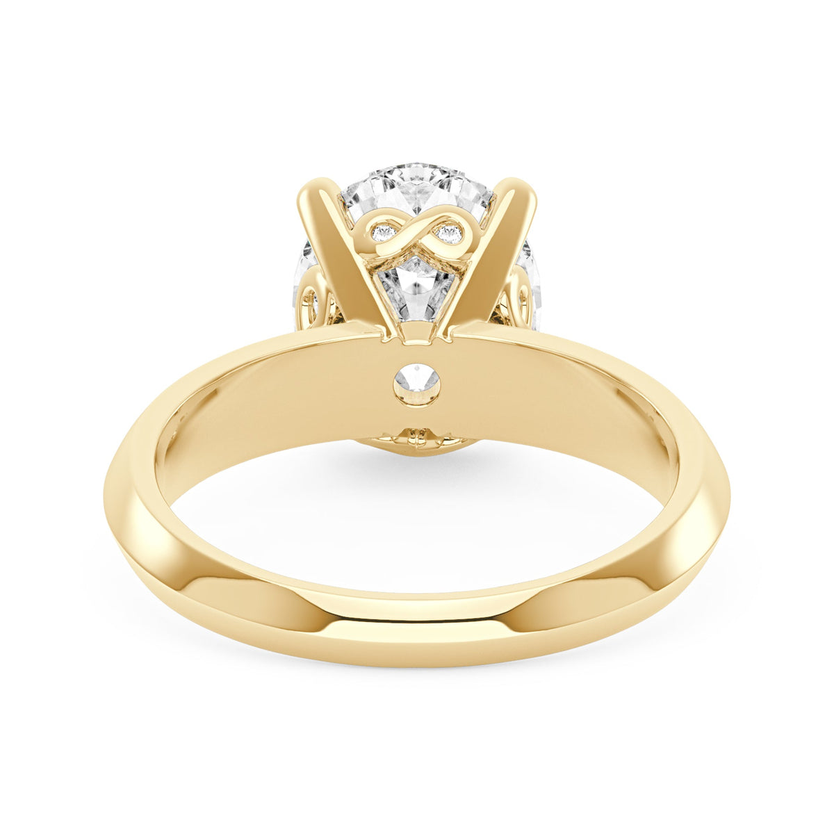 Oval Moissanite Engagement Ring with Pavé Double Row Band - NavianJewelry™