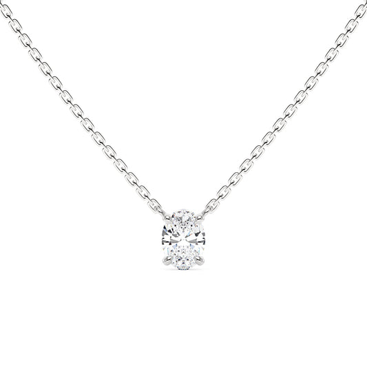 Oval Moissanite Pendant Necklace - NavianJewelry™