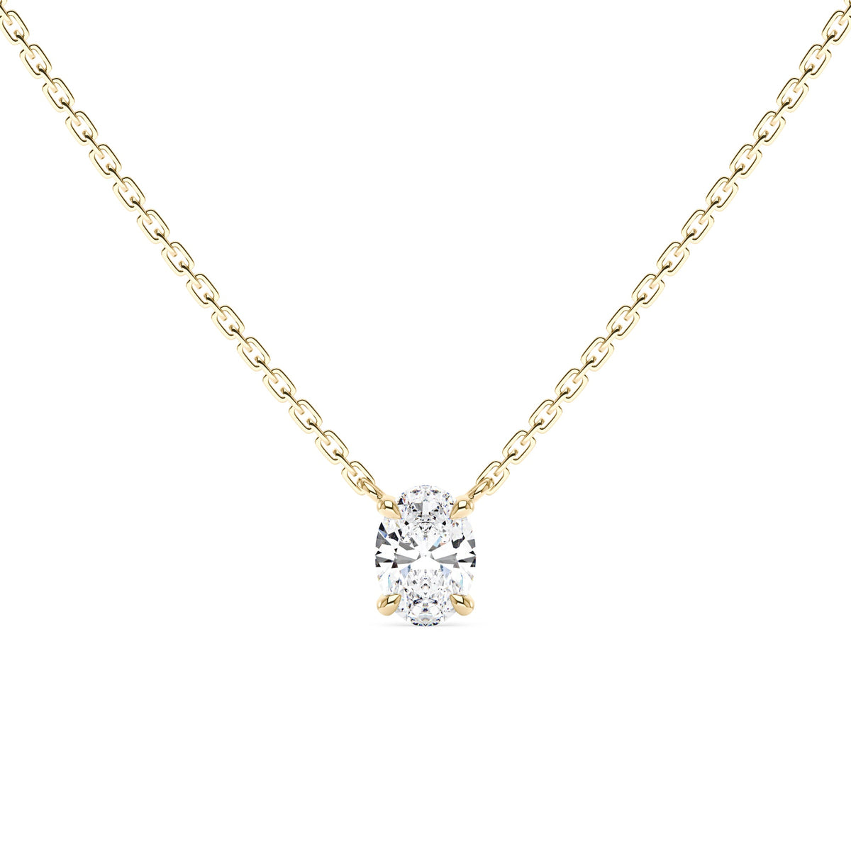Oval Moissanite Pendant Necklace - NavianJewelry™