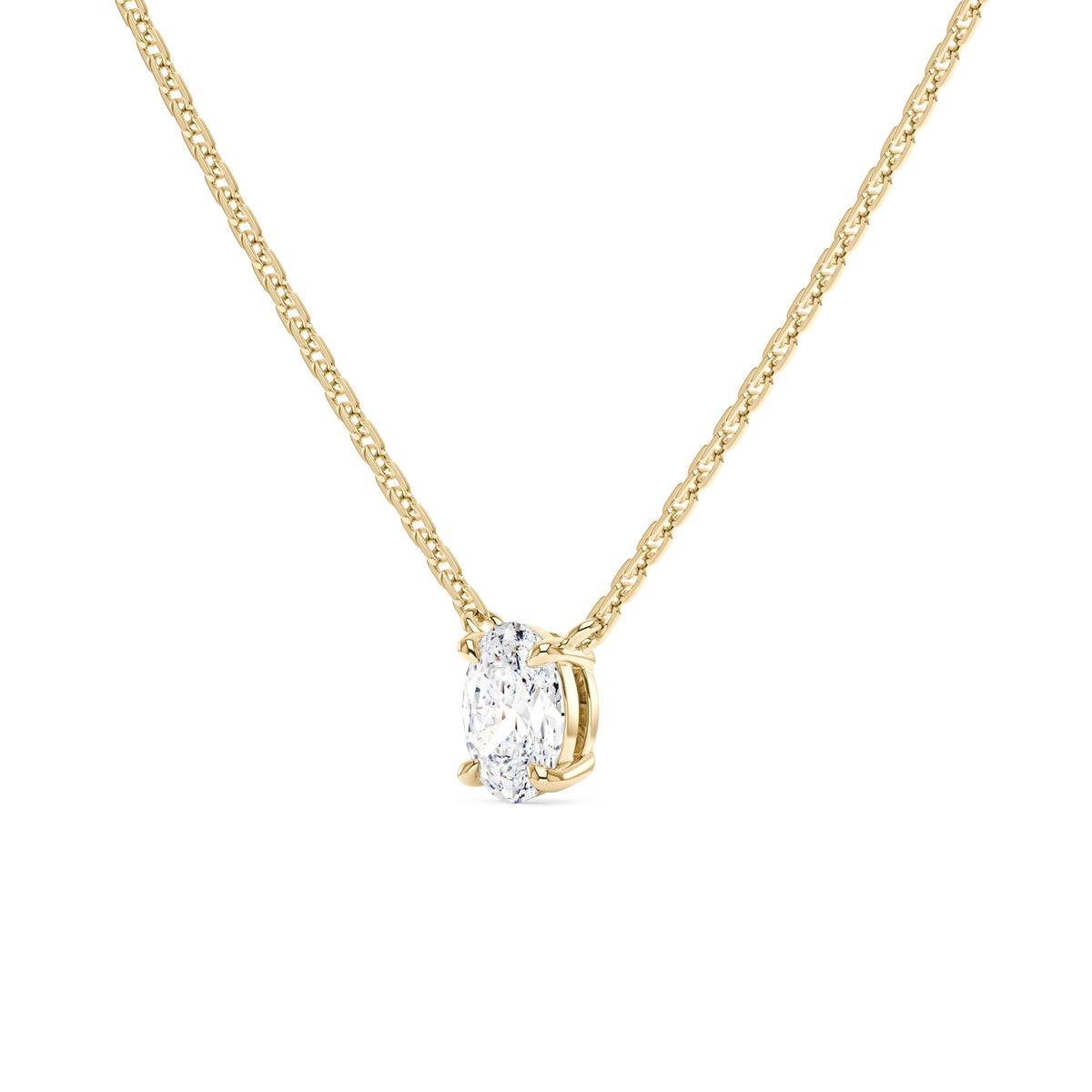 Oval Moissanite Pendant Necklace - NavianJewelry™