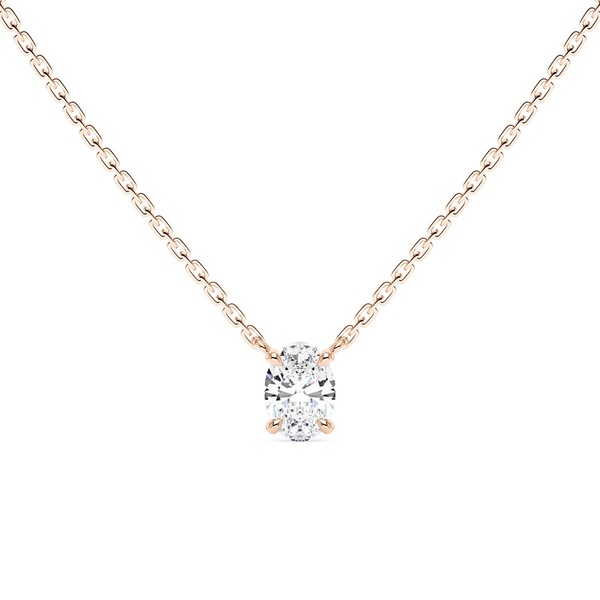 Oval Moissanite Pendant Necklace - NavianJewelry™