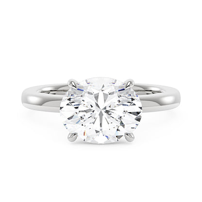 Oval Moissanite Solitaire Engagement Ring - NavianJewelry™
